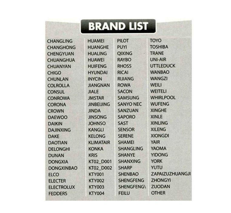 Дистанционно за климатик AC-188S, универсално, 3 режима, таймер