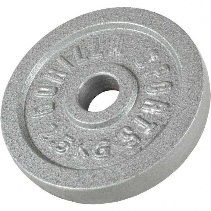 Disc din fontă 30/31 mm 2,5 KG Argintiu Gorilla Sports, gri si negru