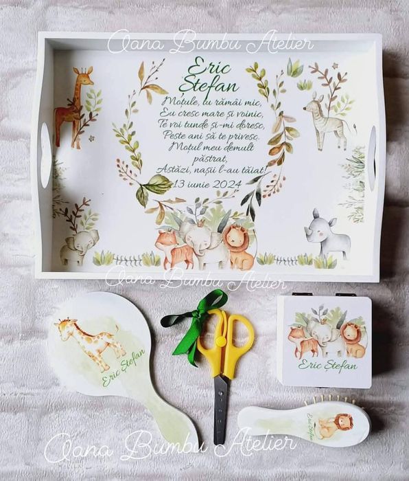 Set aniversar mot/ turta 1 anisor