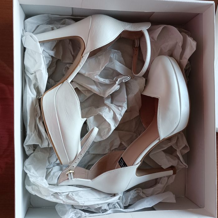 Дамски черни сандали на ток, булчински, бели обувки на ток, естест