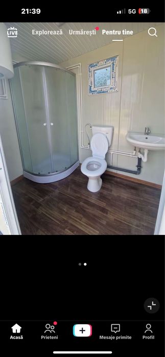 Vând containere modulare cu un grup sanitar și standard