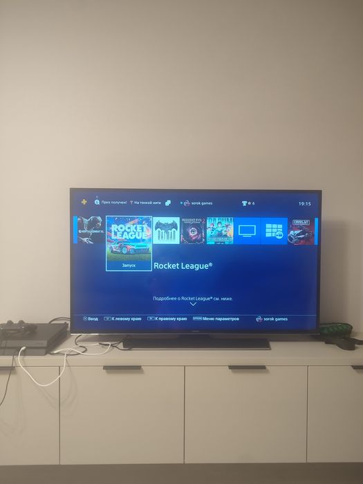 Sony playstation 4 fat+5 игр+подписка год