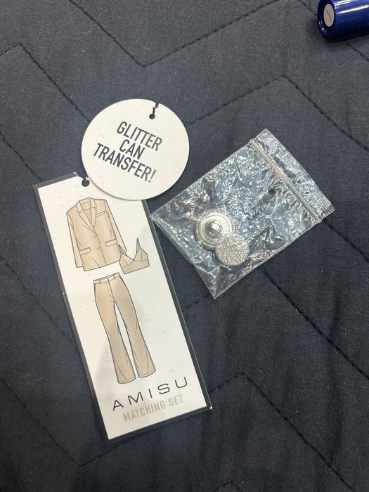 Златист сет топ, панталон и сако New Yorker