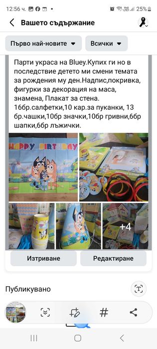 Парти украса на Блуи