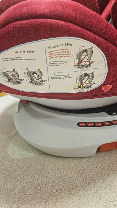 Vand scaun auto copii cu isofix si rotativ 360°