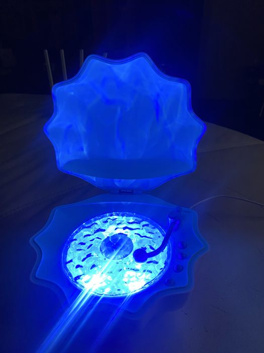 Беспроводная bluetooth колонка с подсветкой ракушка