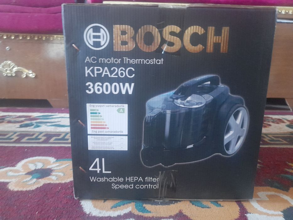 Bosch parda VA gilam yuvadigan pelesos 3600W AC motor thermostat yangi