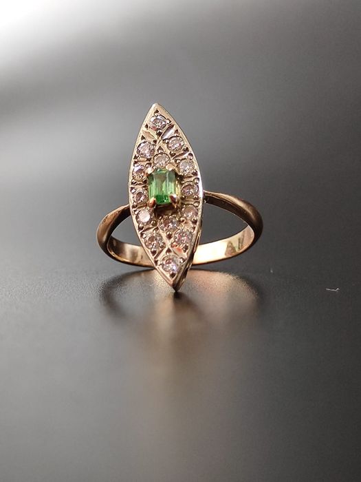 Кольцо с бриллиантами 585 проба