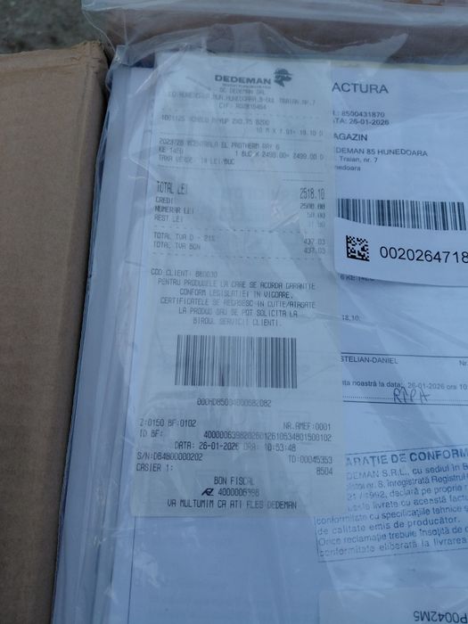 Vand centrala electrica 6 kw nouo