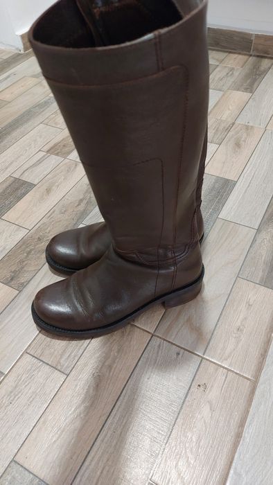 Cizme piele maro dama