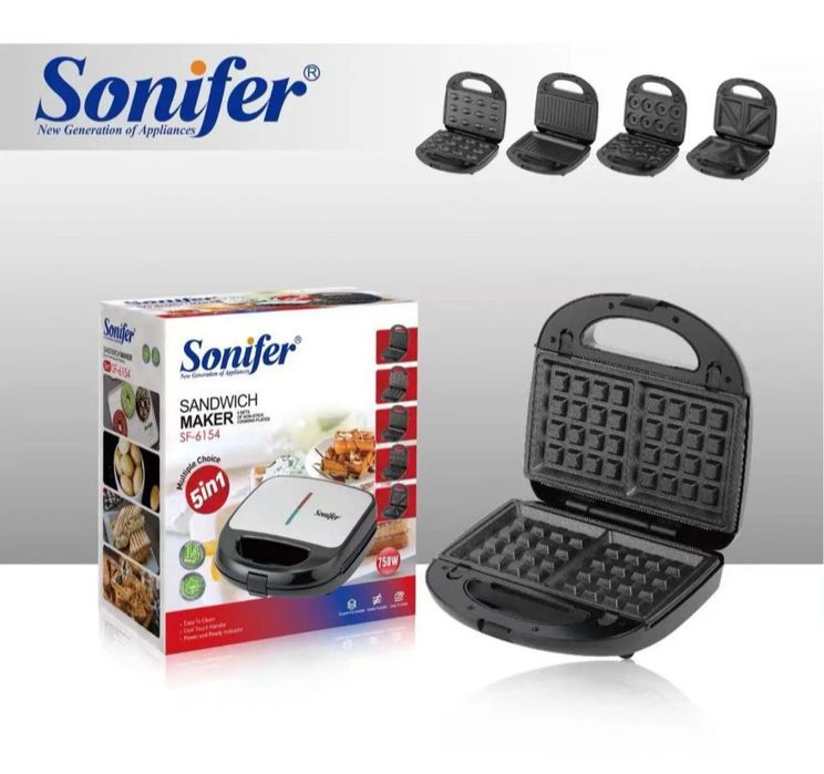 Sonifer 7в1  Вафельница Тостер Сендвичница гриль toster sf-6050