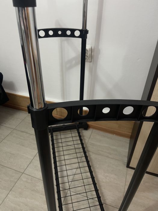 Stender haine dublu/suport de umerase reglabil