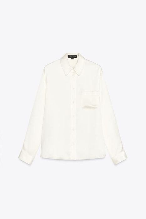 сатиновая блуза ZARA
