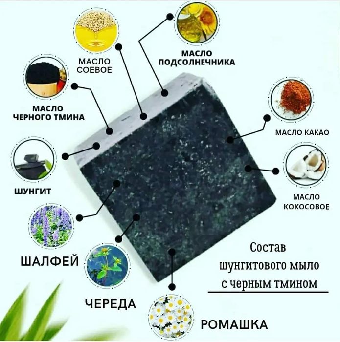 Шунгитовое мыло от G-TIME