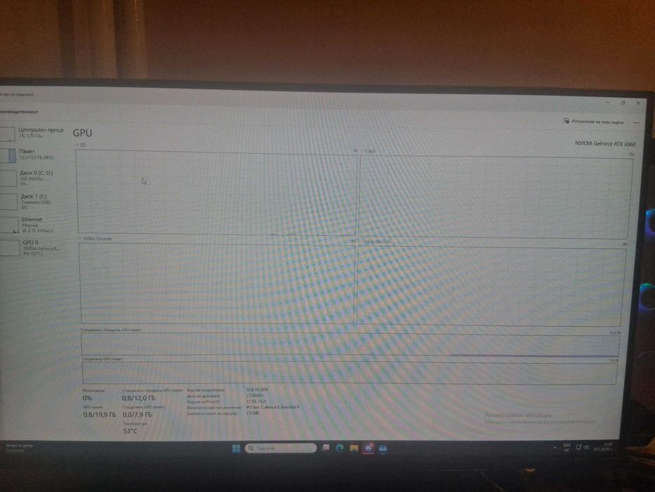 Продавам настолен гейминг конфигурация
