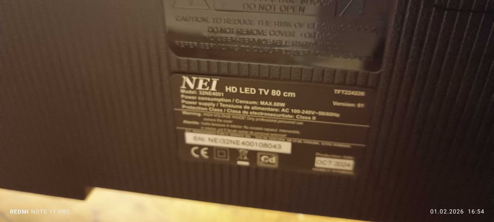 TV NEI HD Led 32 NE 4001