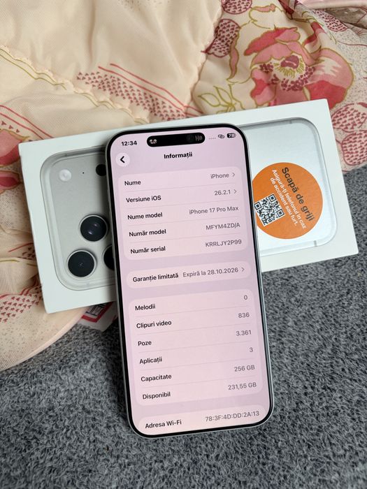 Vand iPhone 17 pro max