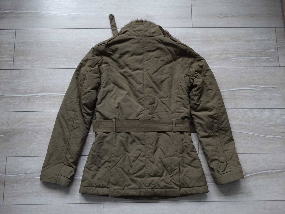 Woolrich Thermolite женско яке с яка от заек размер S