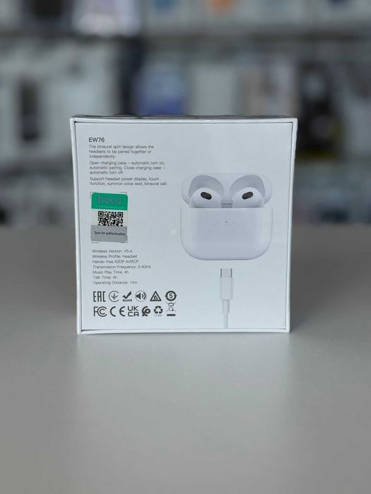 Casti Wireless STEREO, HOCO EW76, 4h de ascultare continua