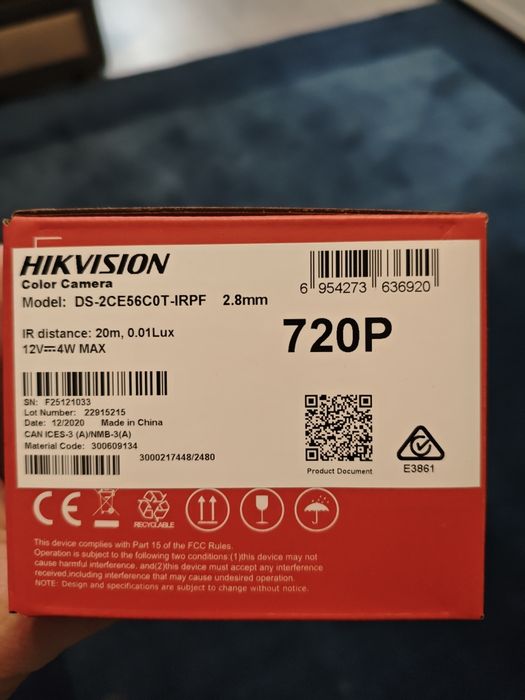 Camera Hikvision turboHd
