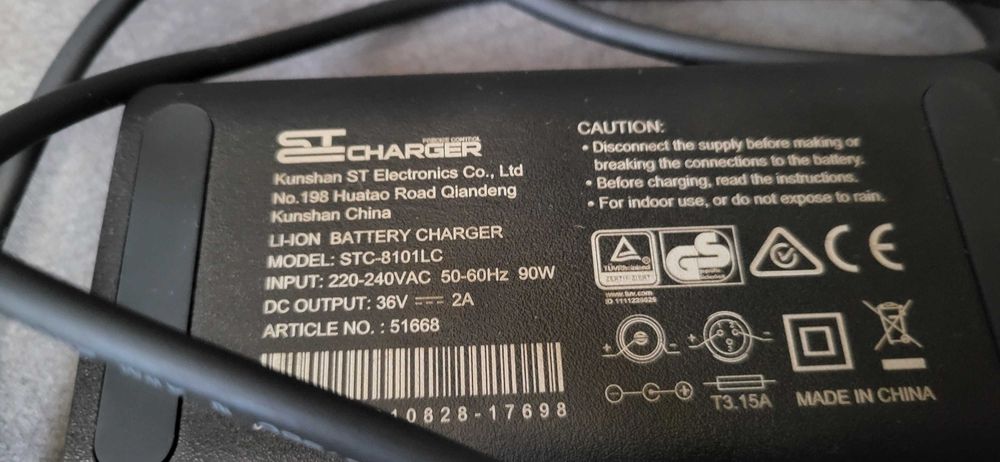 ST Charger incarcator 36V-2A trotineta bicicleta