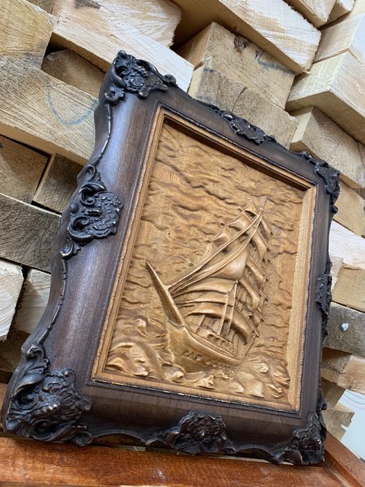 Дърворезба пано “Кораб”