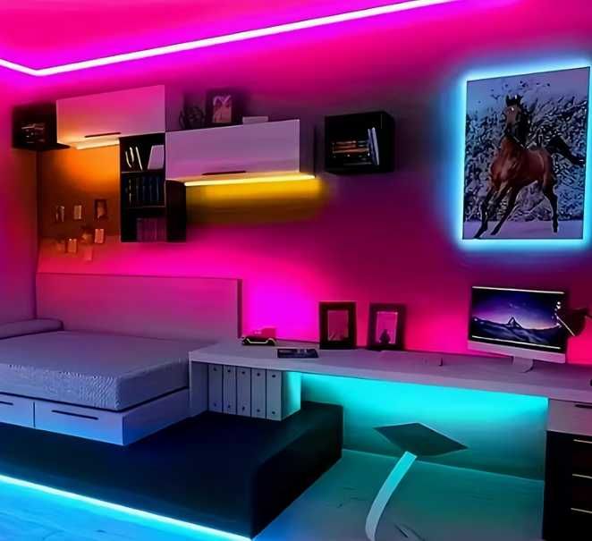 LED лента - осветление с различни цветове - 3 МЕТРА !!!