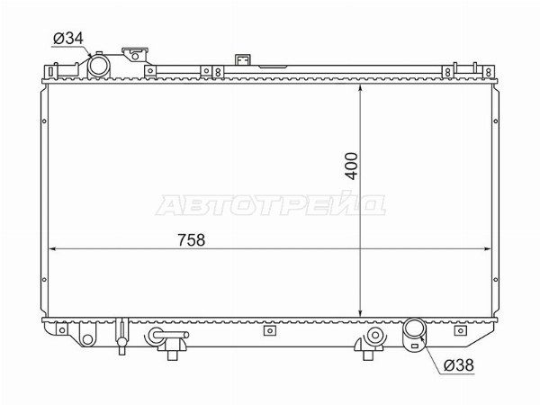 Радиатор Toyota Aristo