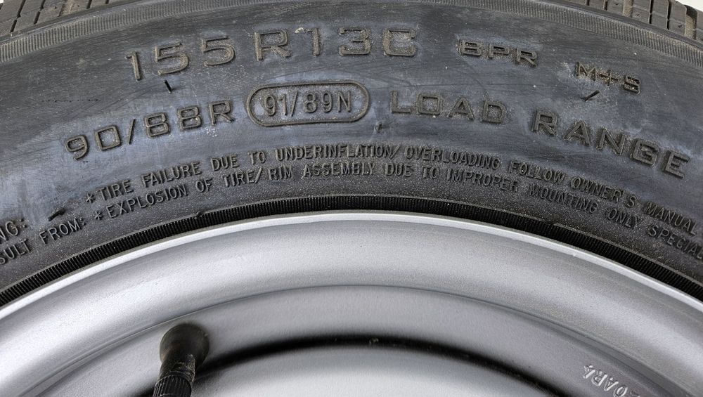 Roata completa SECURITY 155 R13C, 91N, Janta 4.5Jx13, 4/57/100, ET30