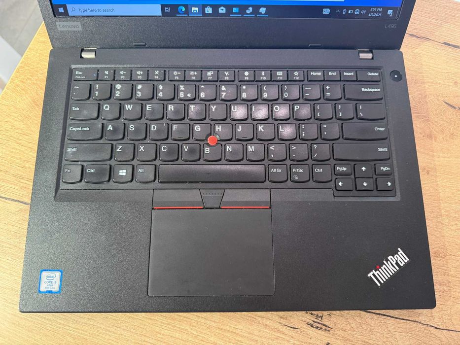 Laptop Lenovo ThinkPad L490 i5-8365U, 8GB RAM | SSD 256Gb