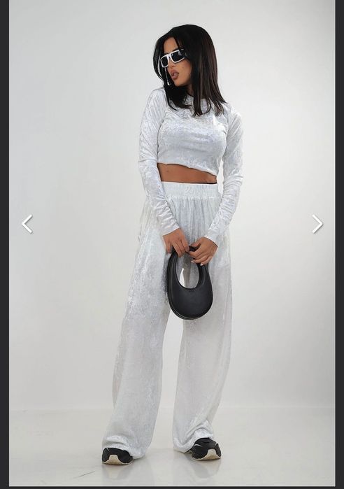 Бял пролетен  комплект  PAUSE JEANS