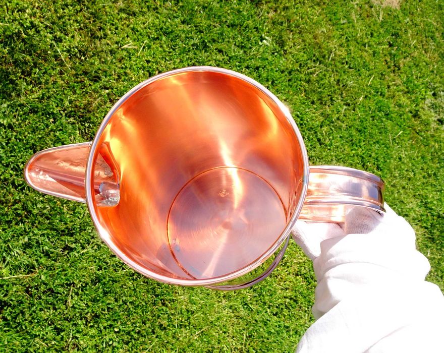 Медна чаша,медна кана,меден чайник,чиста червена мед.