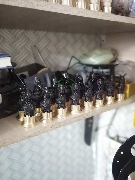 Шахматы, изготовлены на 3d принтере