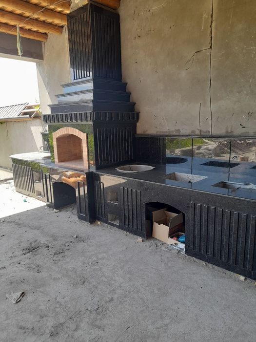 Yozgi oshxona Barbikyu kamin ishlarni qilamiz