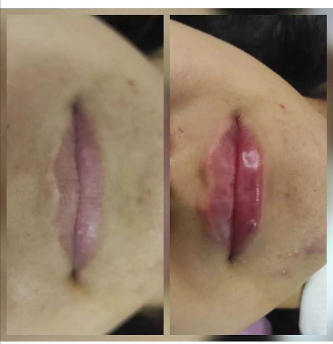 перманентный макияж/татуаж бровей и губ