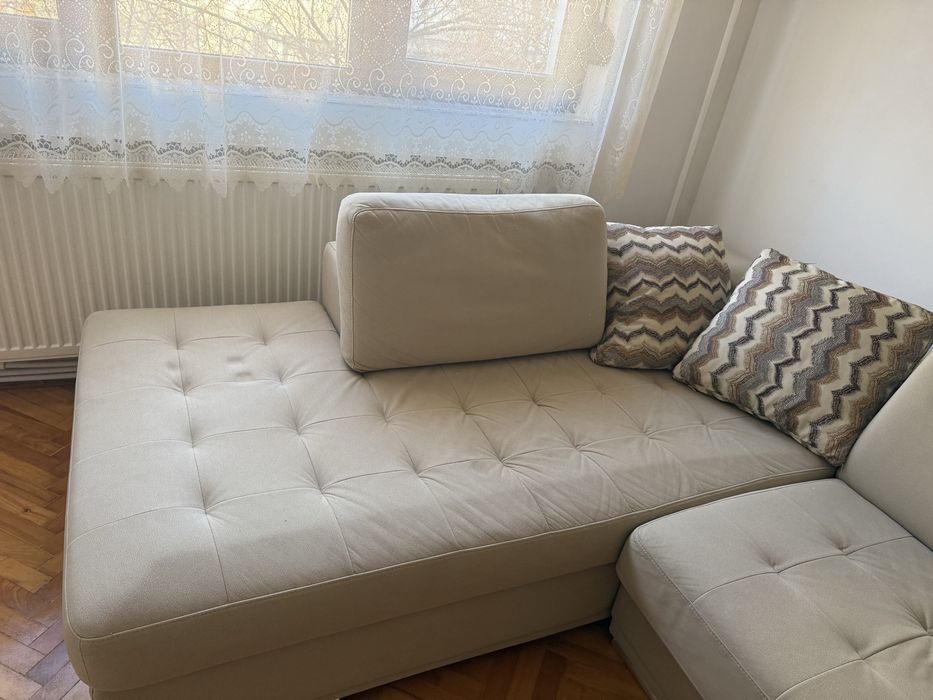 Canapea extensibila cu saltea spuma memorie