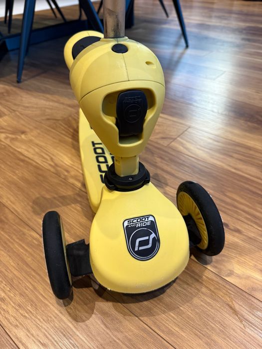 Детска тротинетка Scoot & Ride, 2 в 1 скутер и колело за баланс, Лимон