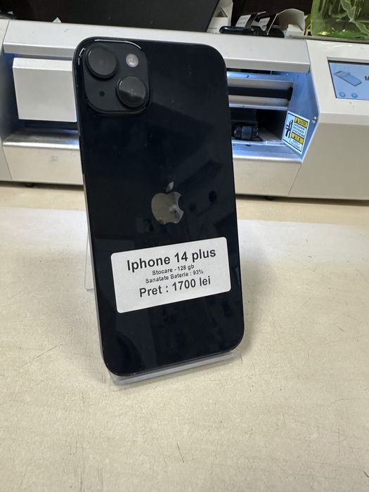 Iphone 14 plus / 128 gb / garantie / folie sticla cadou