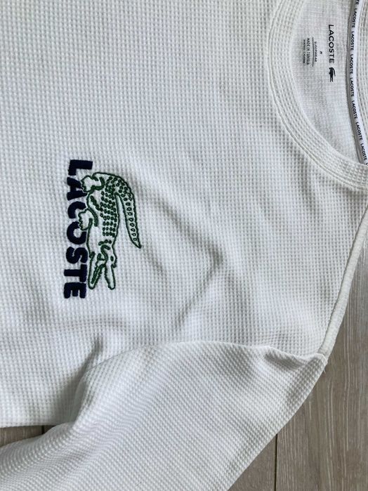Lacoste мъжка бяла блуза фланела размер М