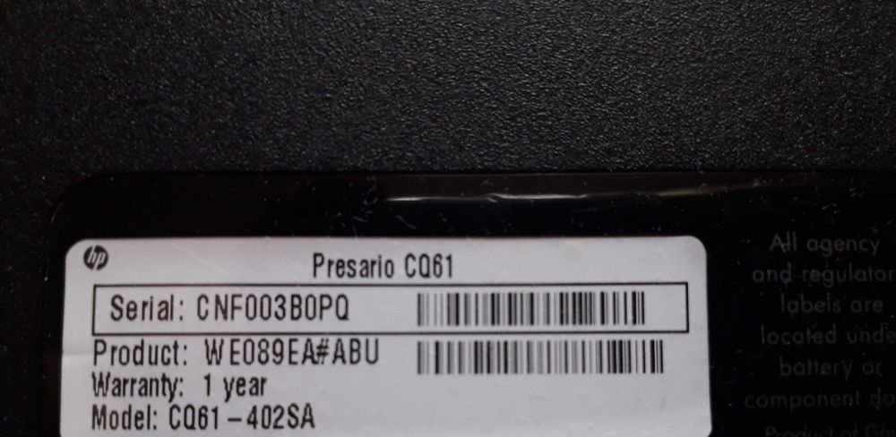 DEZMEMBREZ CQ 61 Laptop HP Compaq Presario CQ61 si CQ60
