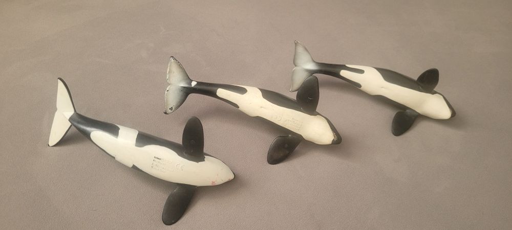 Lot animale marine balena , casalot, orca Schleich, Papo, Collecta