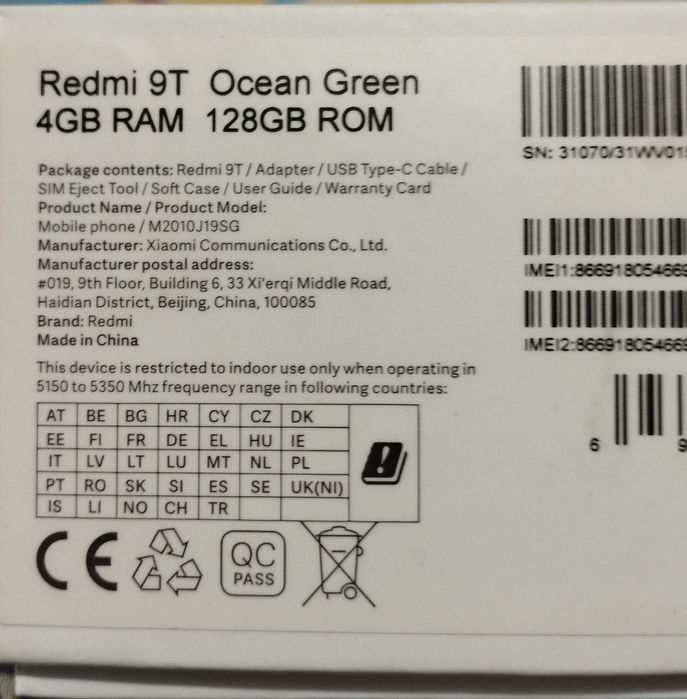 Продам телефон. Rebmi 9 t