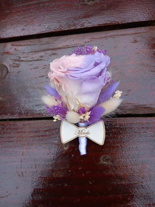 Cocarde / brățări din flori uscate si criogenate