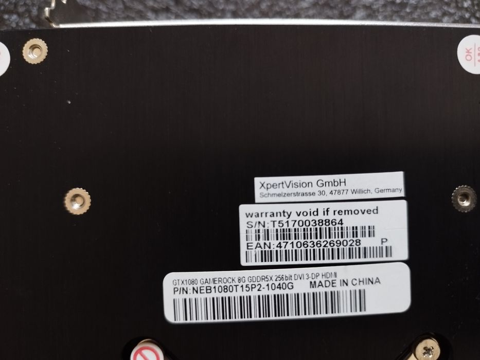 Placa Video GTX 1080 8gb STARE IMPECABILA