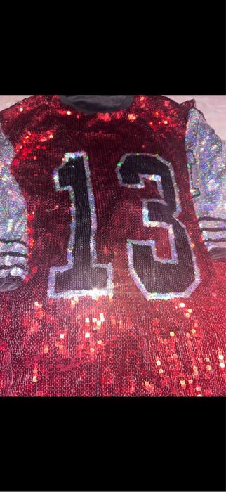 Рокля тип тениска, туника с пайети, червена, сива, парти, блестяща