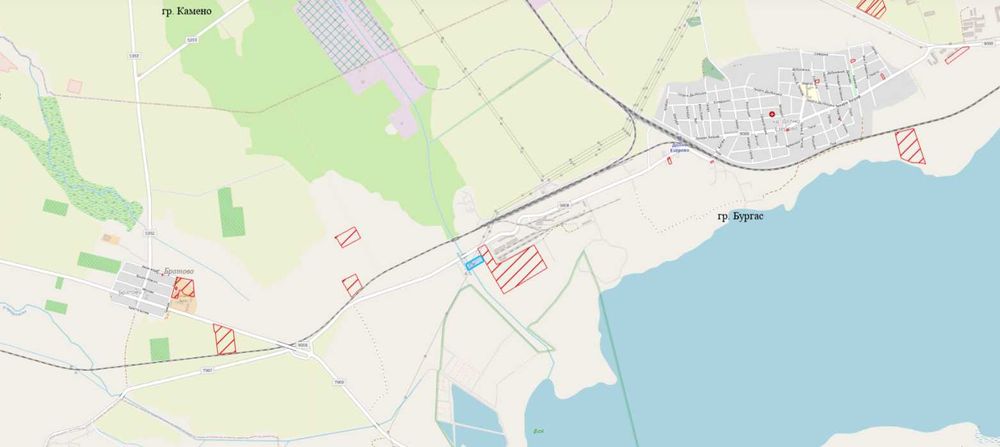 Индустриален имот 8337кв.м - до база „ДЕСПРЕД“, ПЗ „Север“, гр. Бургас