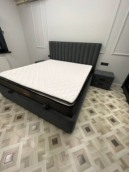 Кровать мягкая МДФ наличии  матрасы