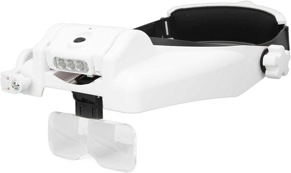 НОВИ Лупи за глава, увеличителни стъкла с 3 светлодиода (MG82000MC)..