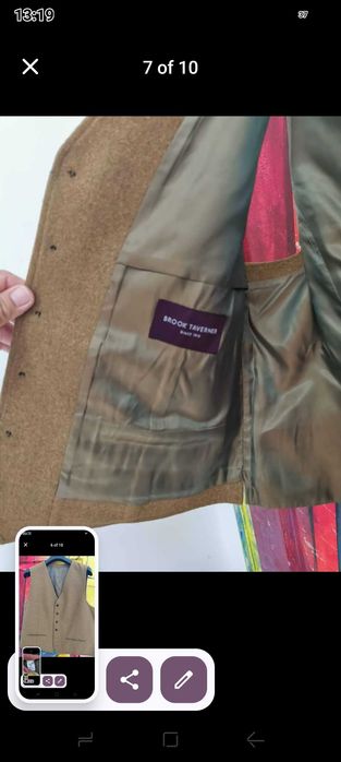 Английско сако, жилетка и панталон от туид.