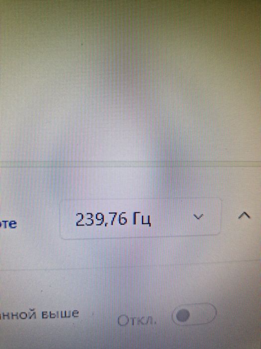 Монитор 240 герц